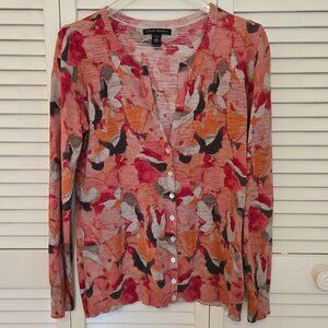 Banana Republic Abstract Floral Cardigan - Size PM